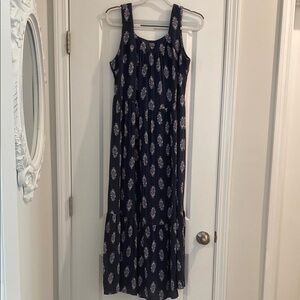 Wonderly Navy Blue Sleeveless Maxi Dress